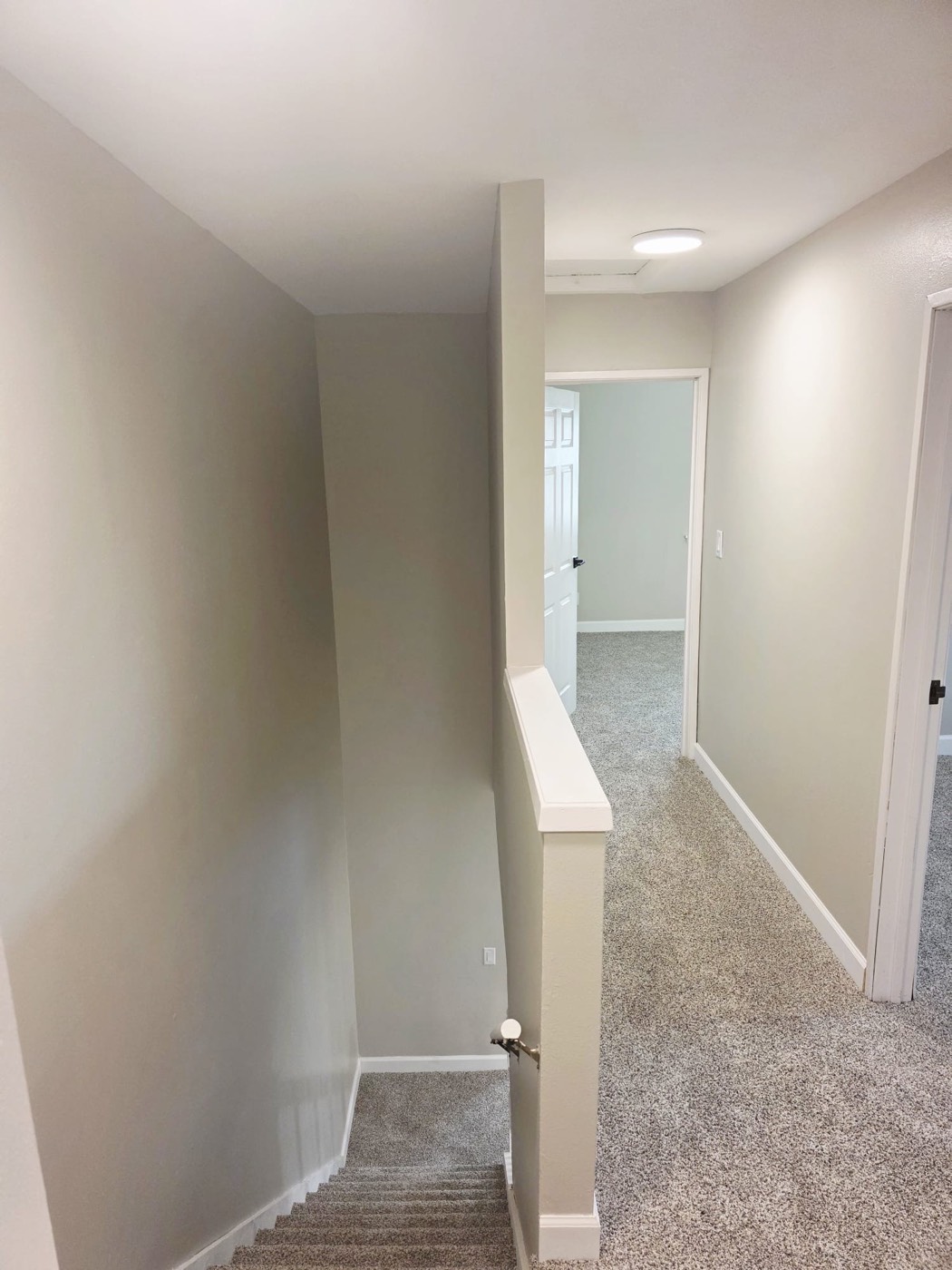 Upstairs hallway after renovation